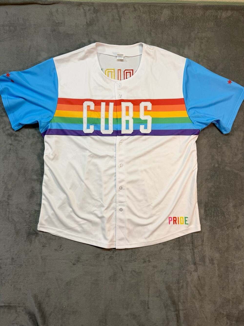Chicago Cubs Pride Celebration 25 Baseball Jersey Adult XL